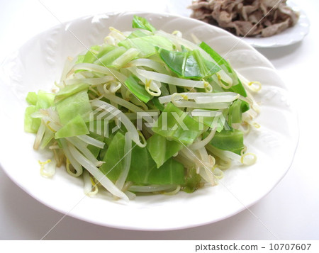 Boiled vegetables and boiled pork for pig cold shabu salad Boiled vegetables and boiled pork for pig cold shabu salad 10707607