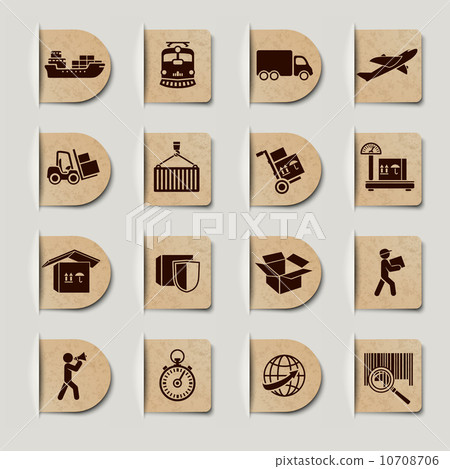 Logistic Services Labels Set 10708706