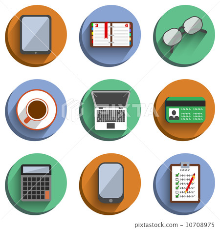 Business Set Workplace Icons Business Set Workplace Icons 10708975