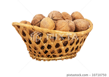 basket with walnuts basket with walnuts 10710750