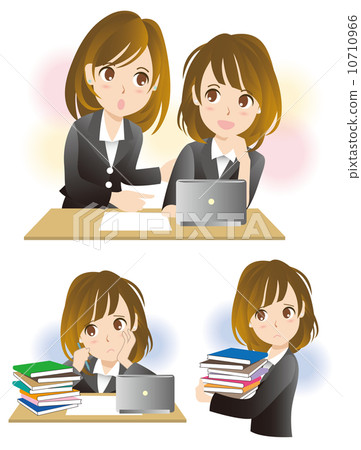 女性的面部表情 女性的面部表情 10710966