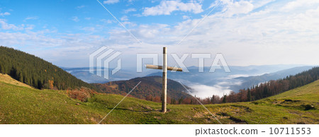Cross on mountain 10711553
