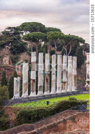 Roman ruins in Rome. 10713628