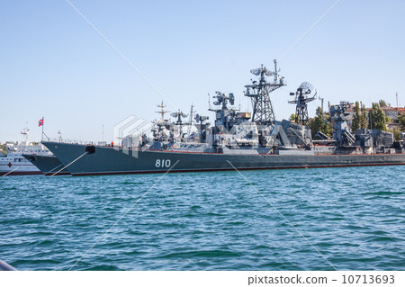 Russian warship in the Bay, Sevastopol, Crimea 10713693