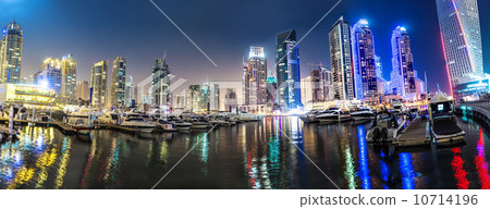 Dubai Marina cityscape, UAE 10714196