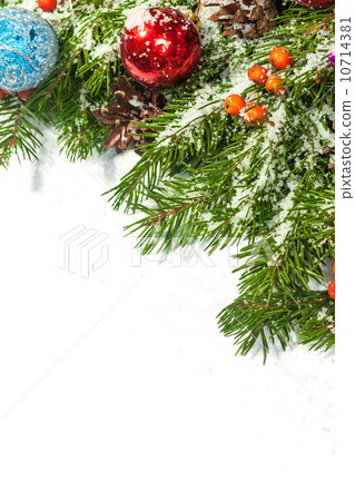 Christmas background. Eve framework 10714381