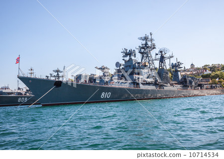 Russian warship in the Bay, Sevastopol, Crimea 10714534