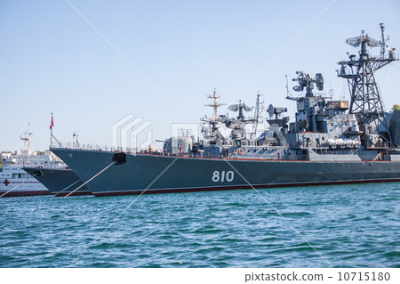 Russian warship in the Bay, Sevastopol, Crimea 10715180