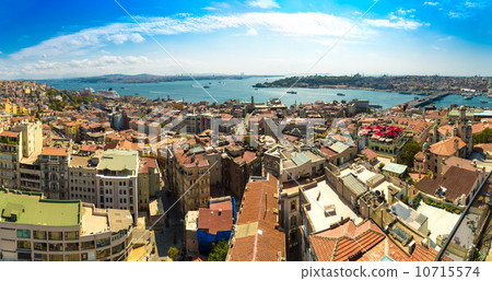 Istanbul panoramic view from Galata tower. Turkey Istanbul panoramic view from Galata tower. Turkey 10715574