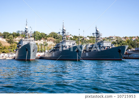 Russian warship in the Bay, Sevastopol, Crimea 10715953