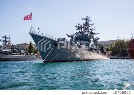 Russian warship in the Bay, Sevastopol, Crimea 10716995