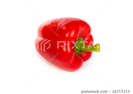 A red bell sweet pepper isolated on white 10717253