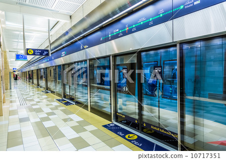 Dubai Metro Terminal in Dubai, United Arab Emirates. 10717351