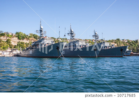 Russian warship in the Bay, Sevastopol, Crimea, Ukraine 10717685