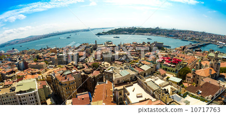 Istanbul panoramic view from Galata tower. Turkey Istanbul panoramic view from Galata tower. Turkey 10717763