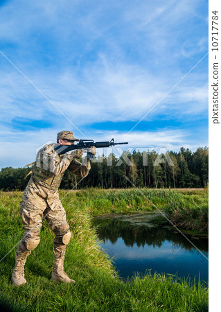 Soldier with a rifle Soldier with a rifle 10717784