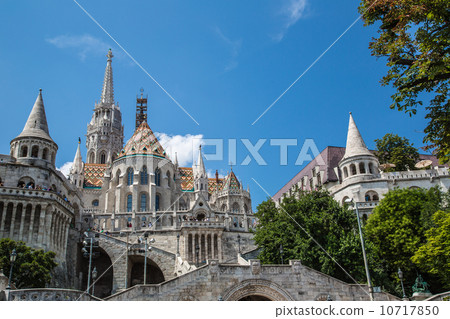 Eurtopa, Hungary, Budapest, Fishermen's Bastion. One of the land Eurtopa, Hungary, Budapest, Fishermen's Bastion. One of the land 10717850