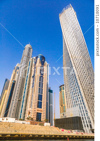 Dubai Marina cityscape, UAE 10718091