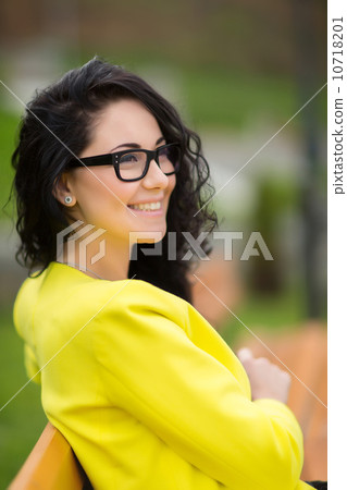 Portrait Of Young Smiling Beautiful Woman 10718201