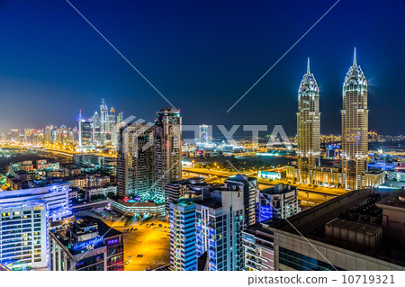 Dubai downtown. East, United Arab Emirates architecture Dubai downtown. East, United Arab Emirates architecture 10719321