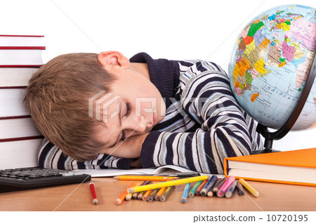Tired schoolboy Tired schoolboy 10720195