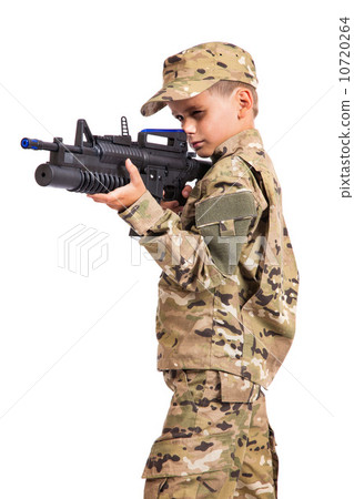 Young soldier with rifle Young soldier with rifle 10720264