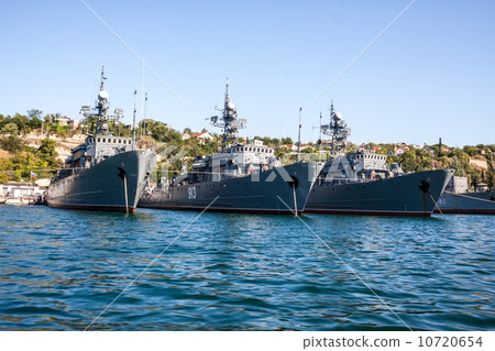 Russian warship in the Bay, Sevastopol, Crimea 10720654