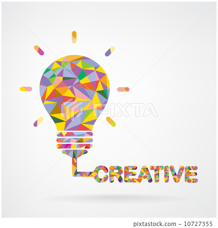 Creative light bulb Idea concept background . 10727355