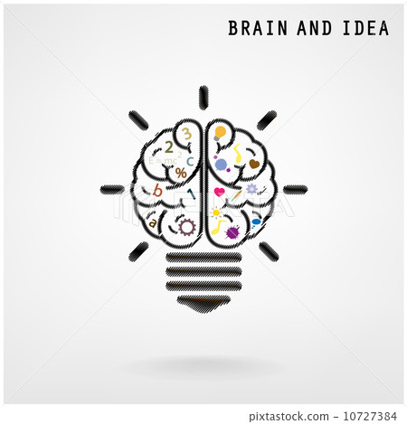 Creative light bulb Idea concept background - Stock Illustration ...