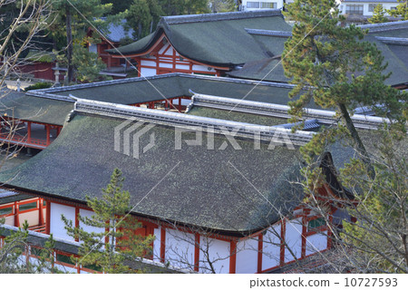 Itsukushima Shrine overhead / Hatsukaichi city, Hiroshima Prefecture Itsukushima Shrine overhead / Hatsukaichi city, Hiroshima Prefecture 10727593