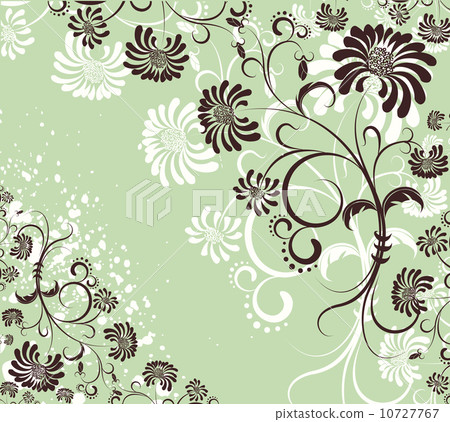 Vector floral decoration .Flowers background Vector floral decoration .Flowers background 10727767