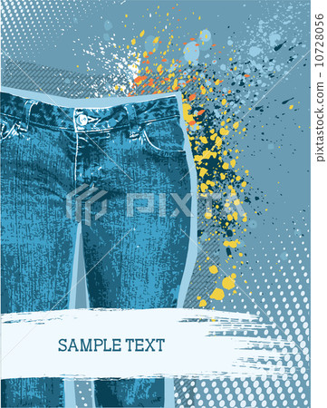 Jeans background.Vector gunge denim Jeans background.Vector gunge denim 10728056