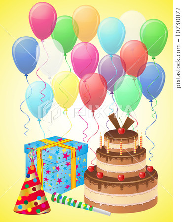 set icons for birthday vector illustration 10730072