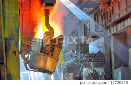 Molten hot steel 10730529