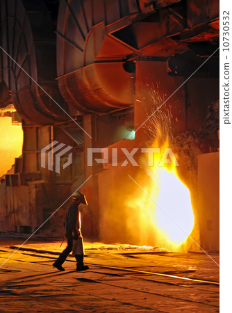 A steel worker in factory A steel worker in factory 10730532