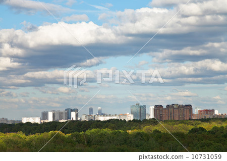 shadow of grey clouds on city in spring shadow of grey clouds on city in spring 10731059