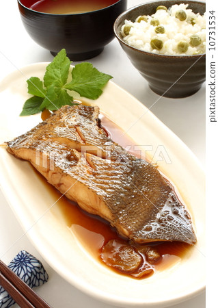 Boiled cabbage Japanese style white background Boiled cabbage Japanese style white background 10731534