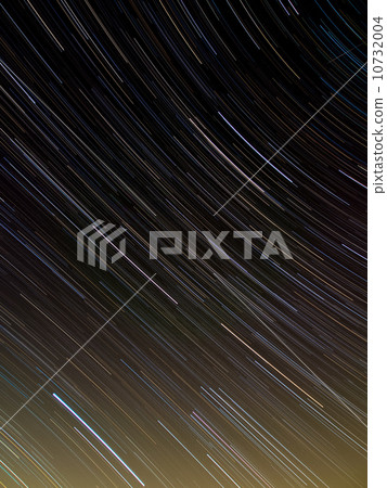 夜空中星星的軌跡 - 紡織圖案 10732004