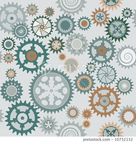 Clock's cog-wheels pattern - Stock Illustration [10732132] - PIXTA