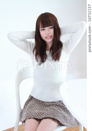 頭髮目錄樣式小姐 10732157