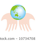 Earth in hand 10734708
