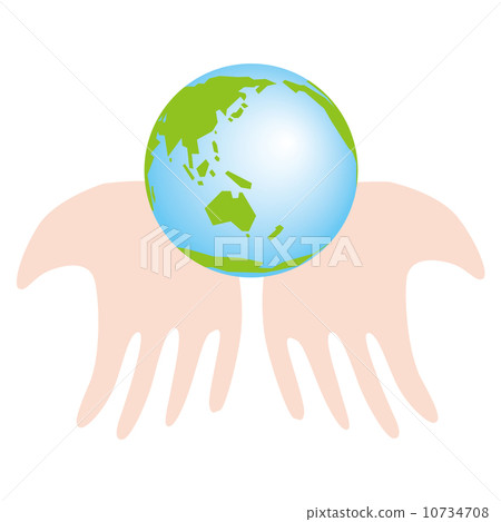 Earth in hand 10734708