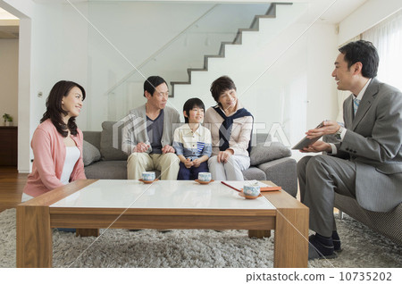 Three generation family Three generation family 10735202