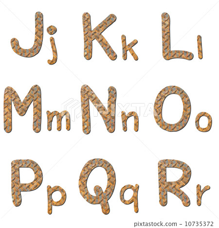 Font rusty checker plate steel Font rusty checker plate steel 10735372