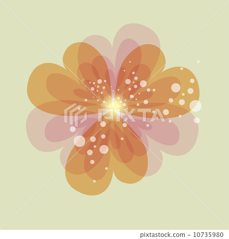 Colorful transparency heart flower Colorful transparency heart flower 10735980