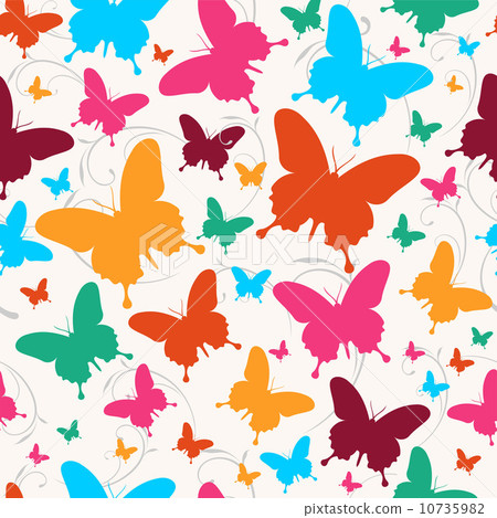 Spring butterfly pattern 10735982