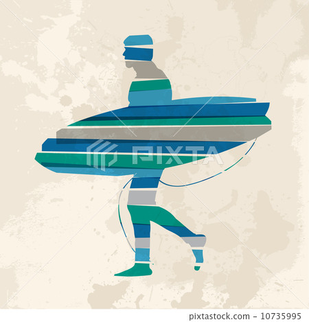 Vintage multicolor go surfing 10735995