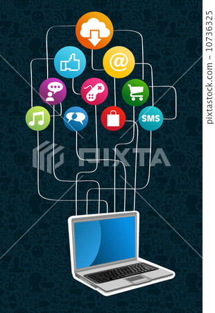 Cloud computing network concept Cloud computing network concept 10736325