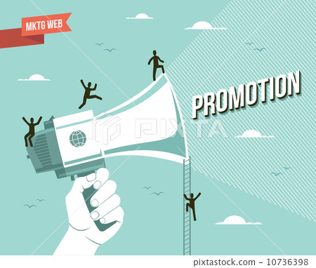Marketing web promotion illustration 10736398