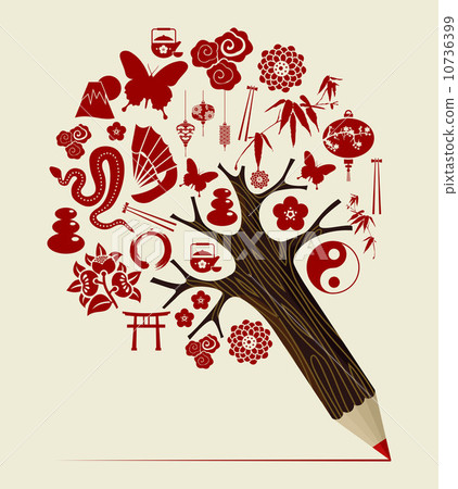 China tradition concept pencil tree 10736399